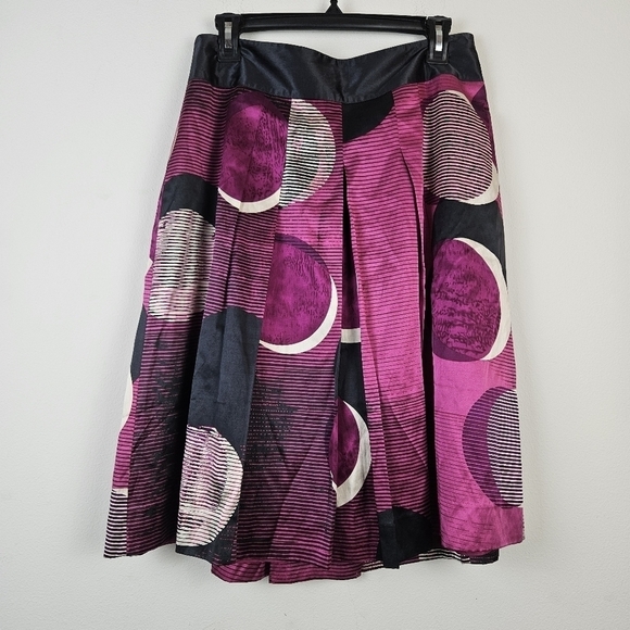 Nic + Zoe Silk Blend Box Pleats Skirt Size 8 NWT - Picture 1 of 7
